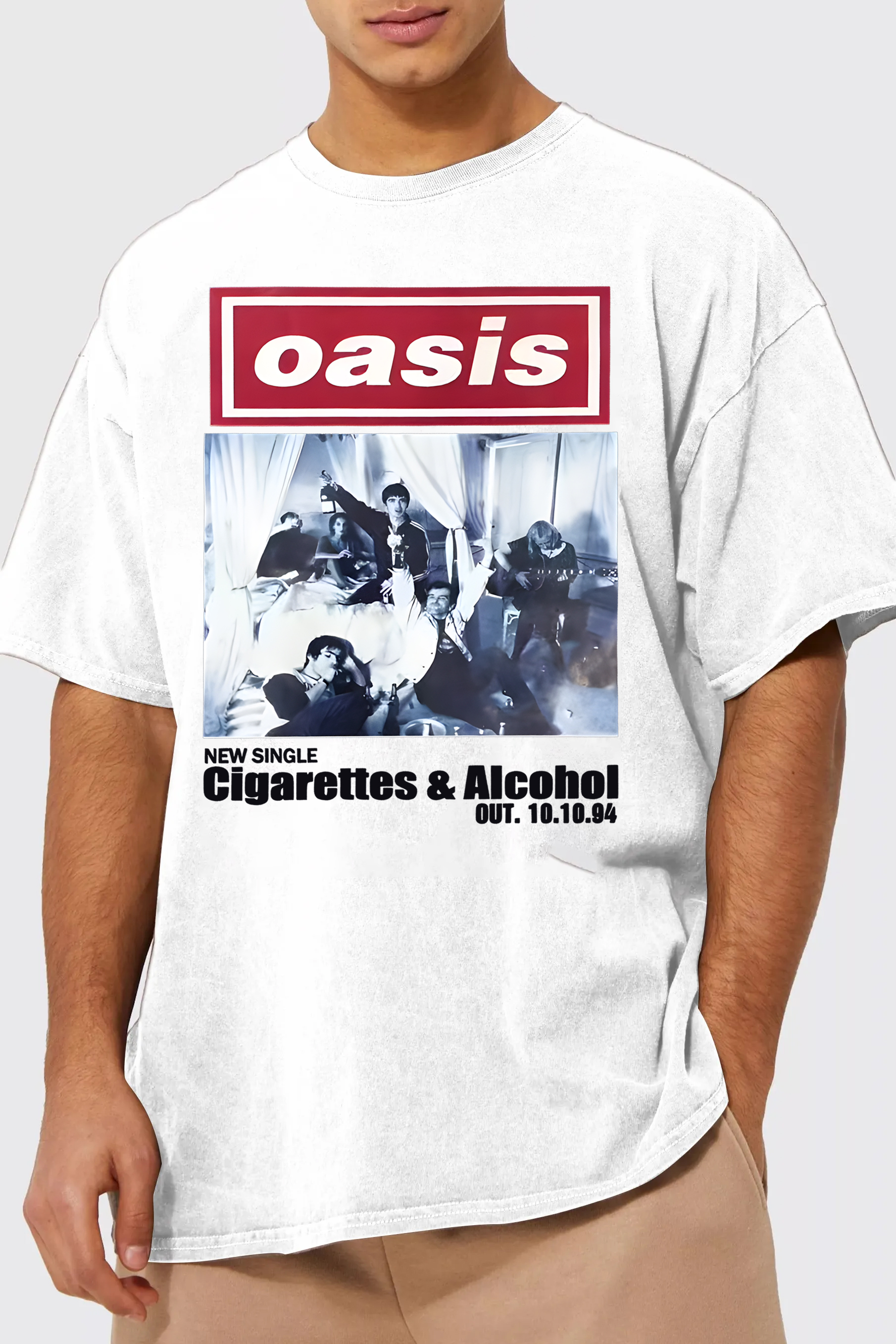 Oasis Unisex T Shirt Definitely Maybe Promo Official Reunion Tour 2025