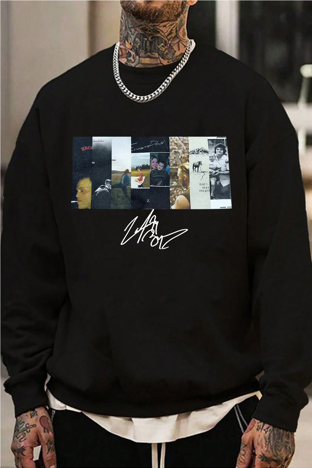 Zach Bryan poster print sweatshirt