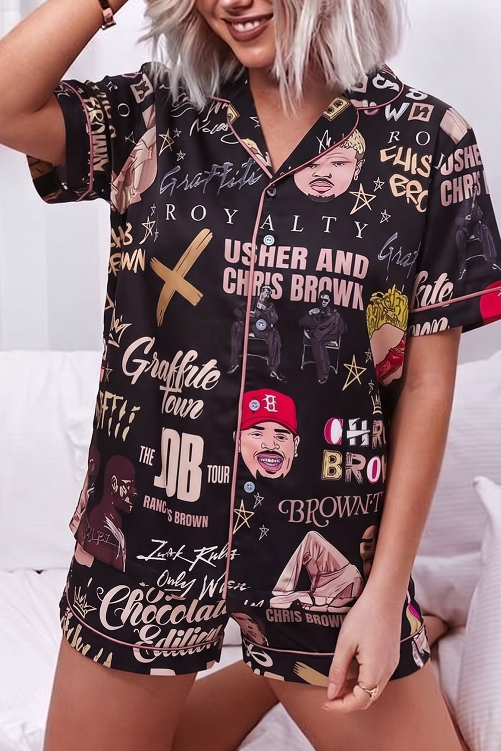 Chris Brown Pajama Set