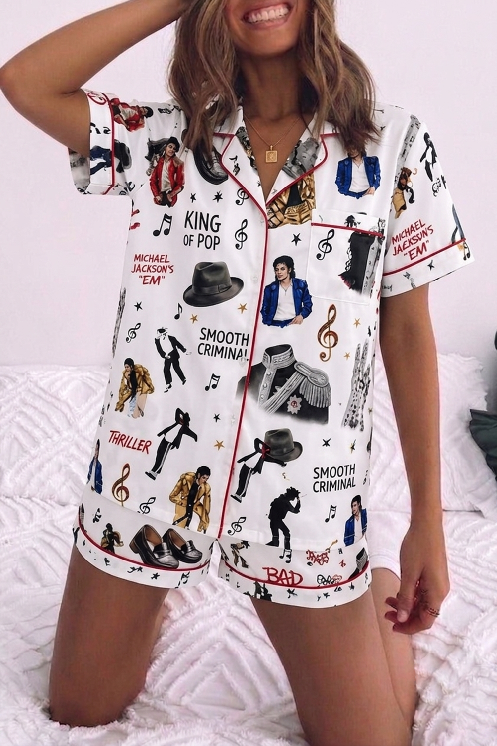 Michael Jackson Fans Pajamas Set