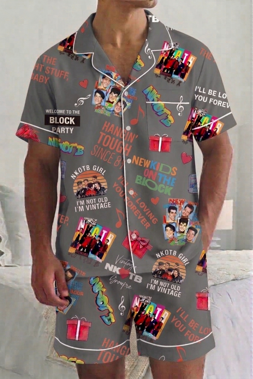 Nkotb Men's Pajama Set