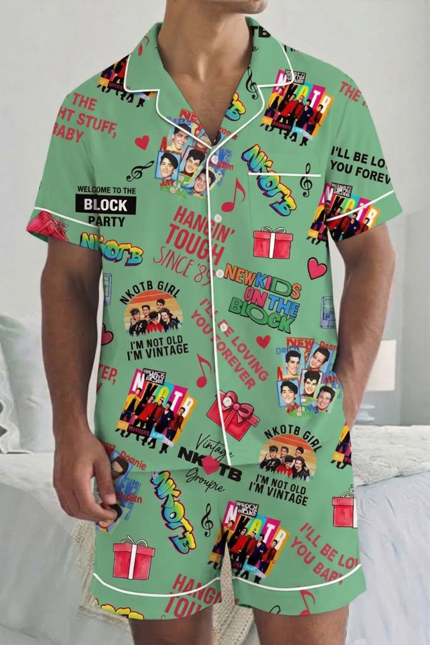 Nkotb Men's Pajama Set