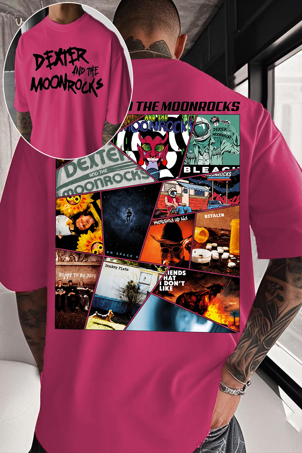 Dexter And The Moonrocks Album Collage T-Shirt