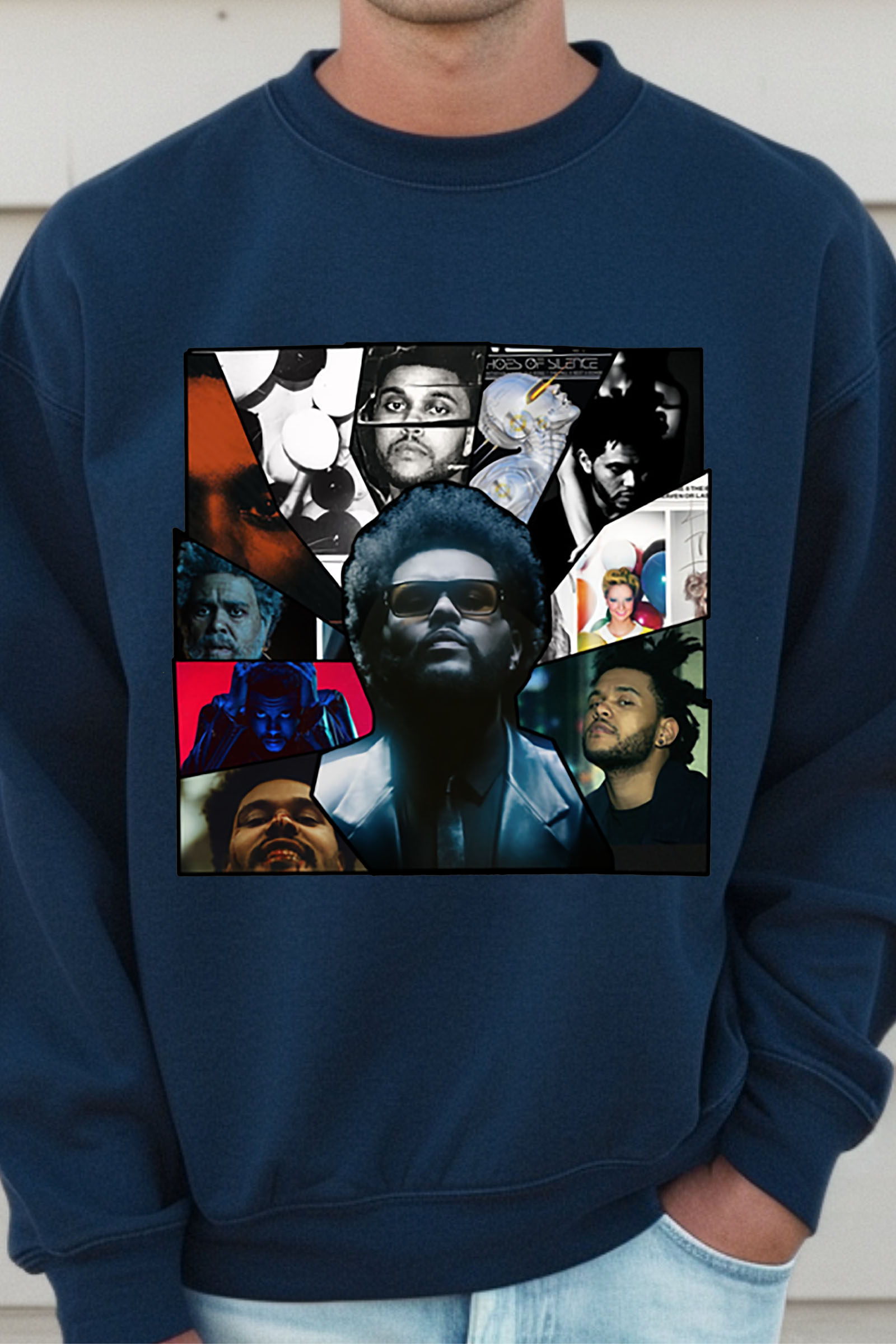 Vintage The Weeknd Portrait Men Sweatshirt