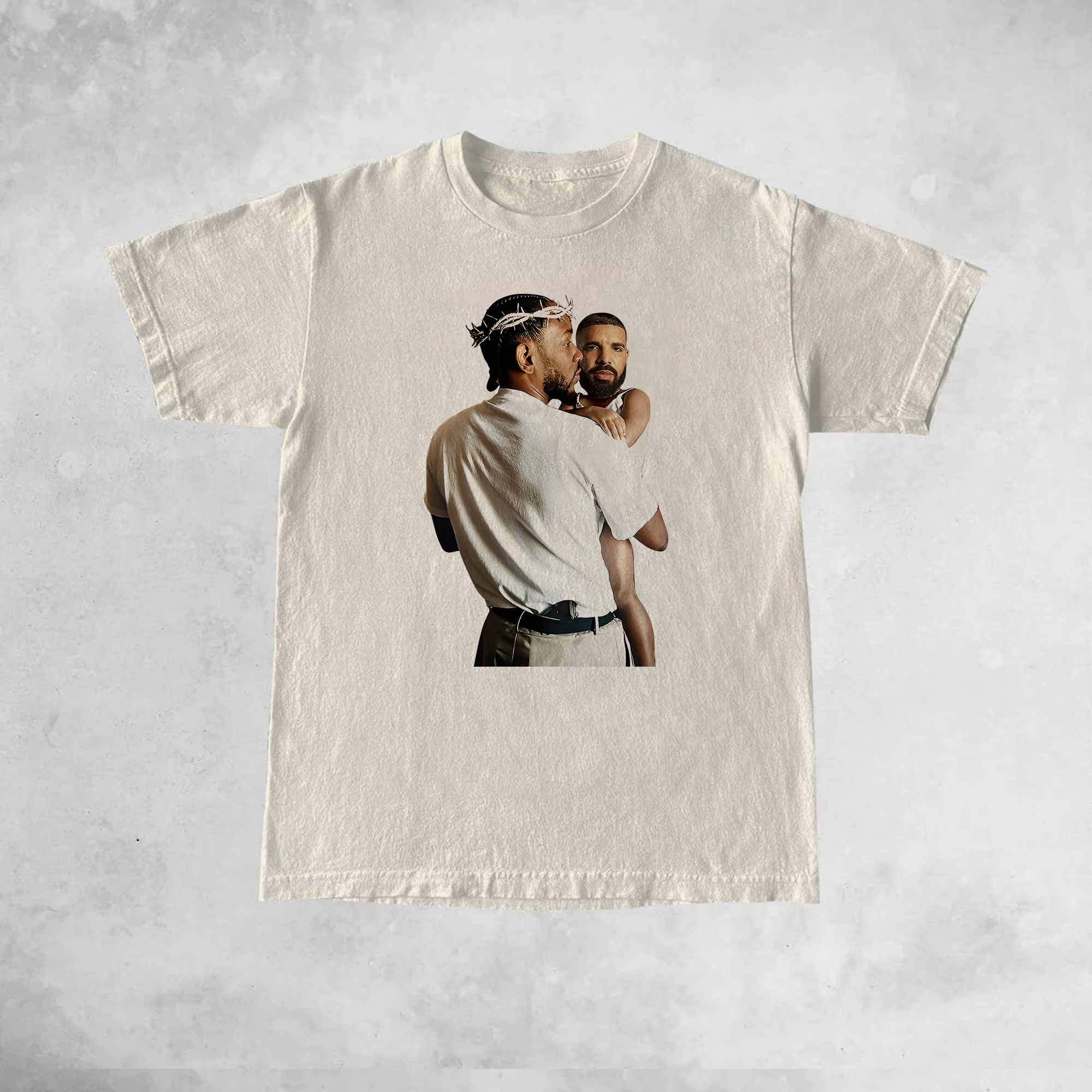 Kendrick Lamar Holding Baby Drake T-Shirt