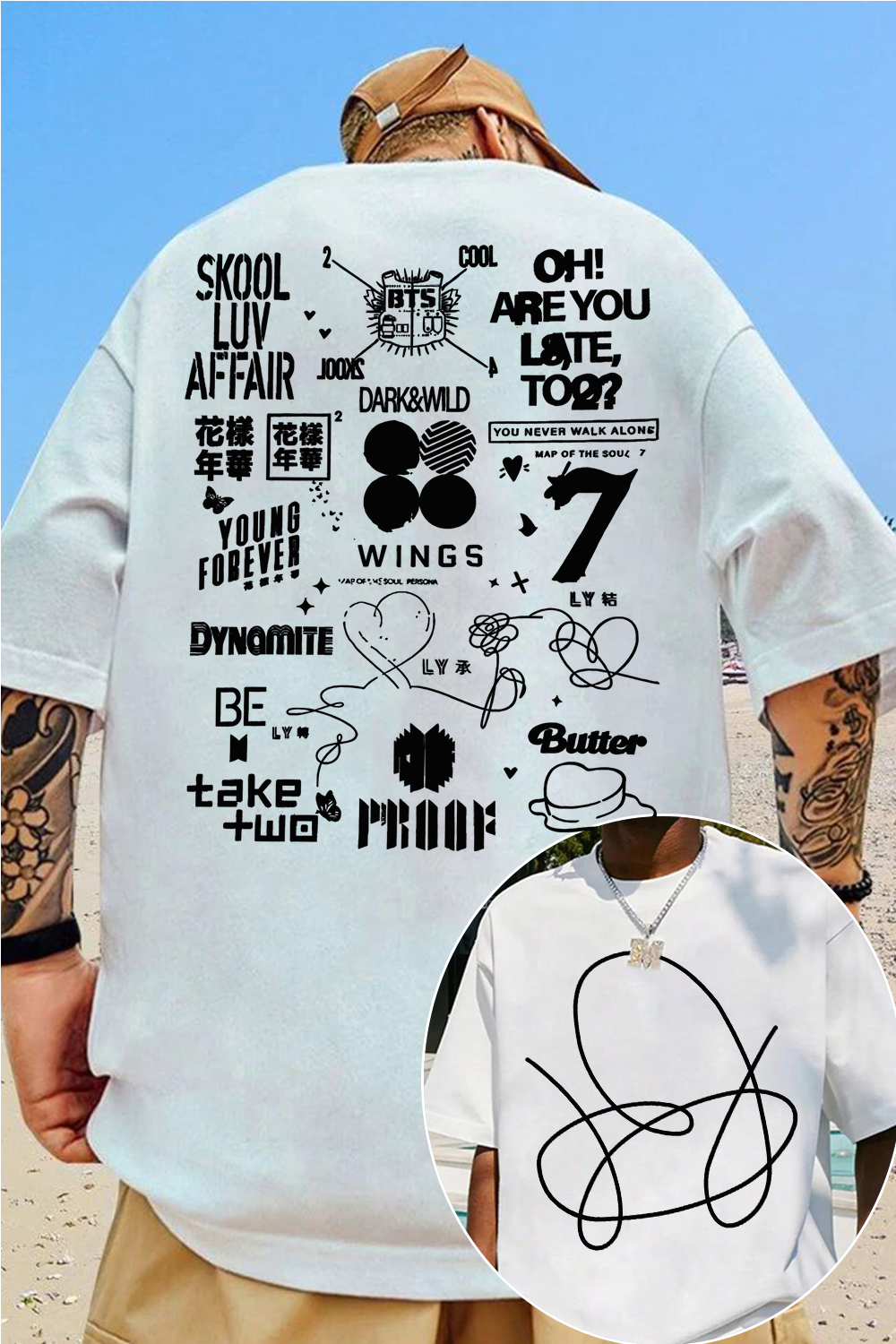 BTS double-sided printed Tee