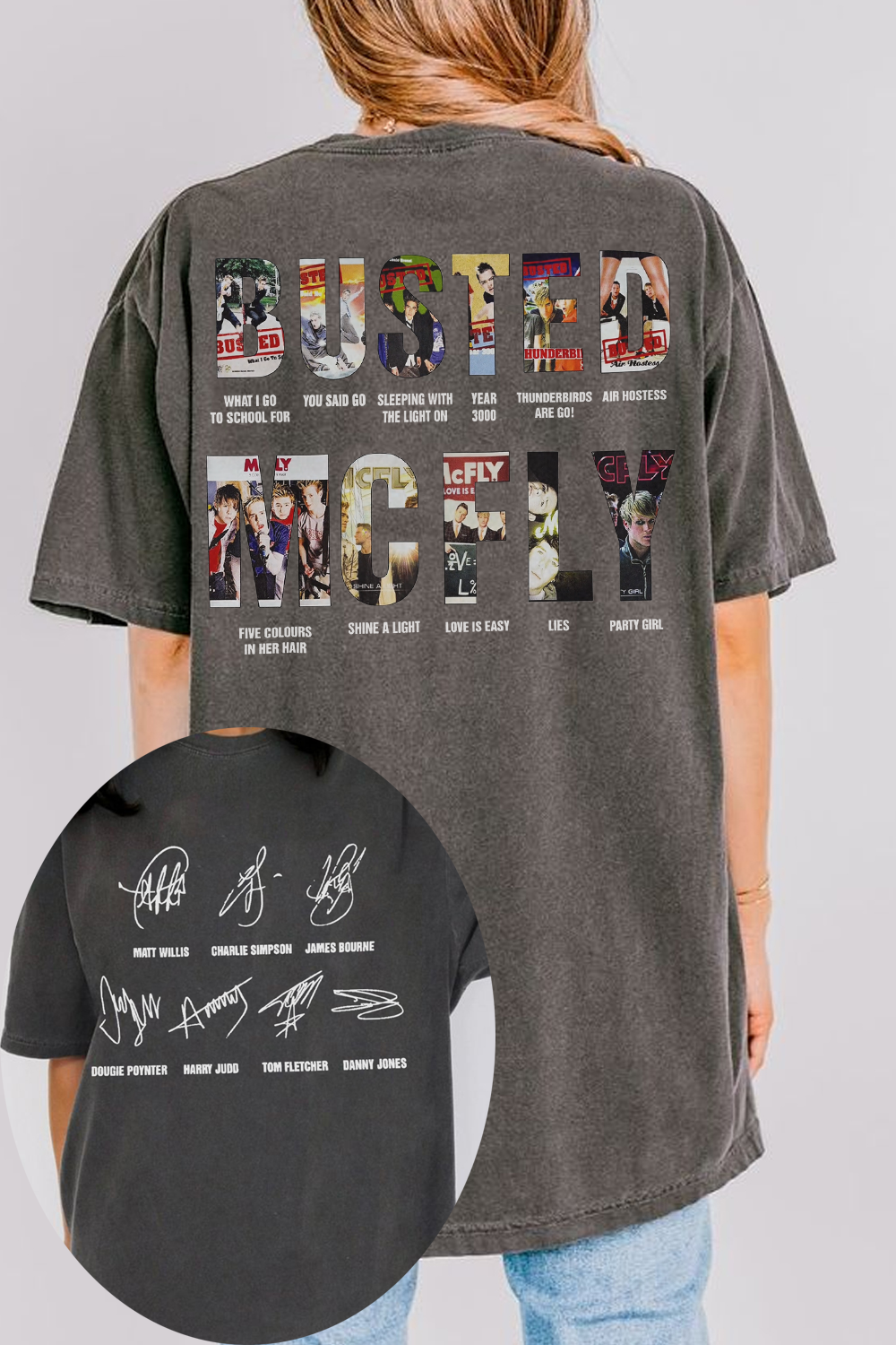 Busted & McFly Tour Tee Pop Rock Legend United women shirt