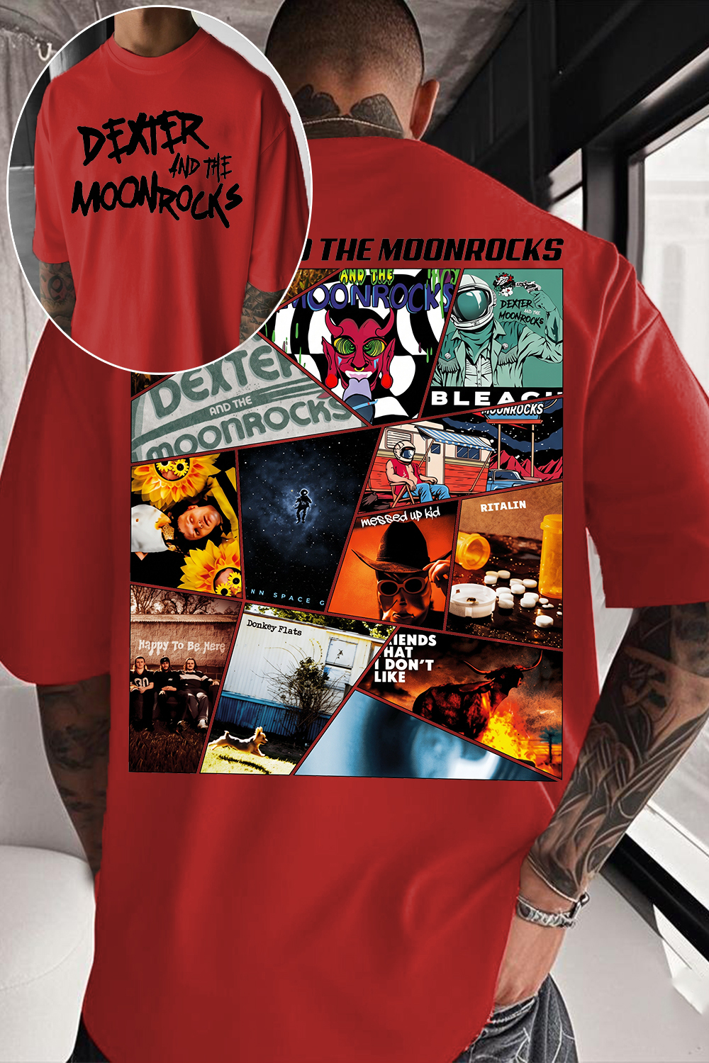 Dexter And The Moonrocks Album Collage T-Shirt