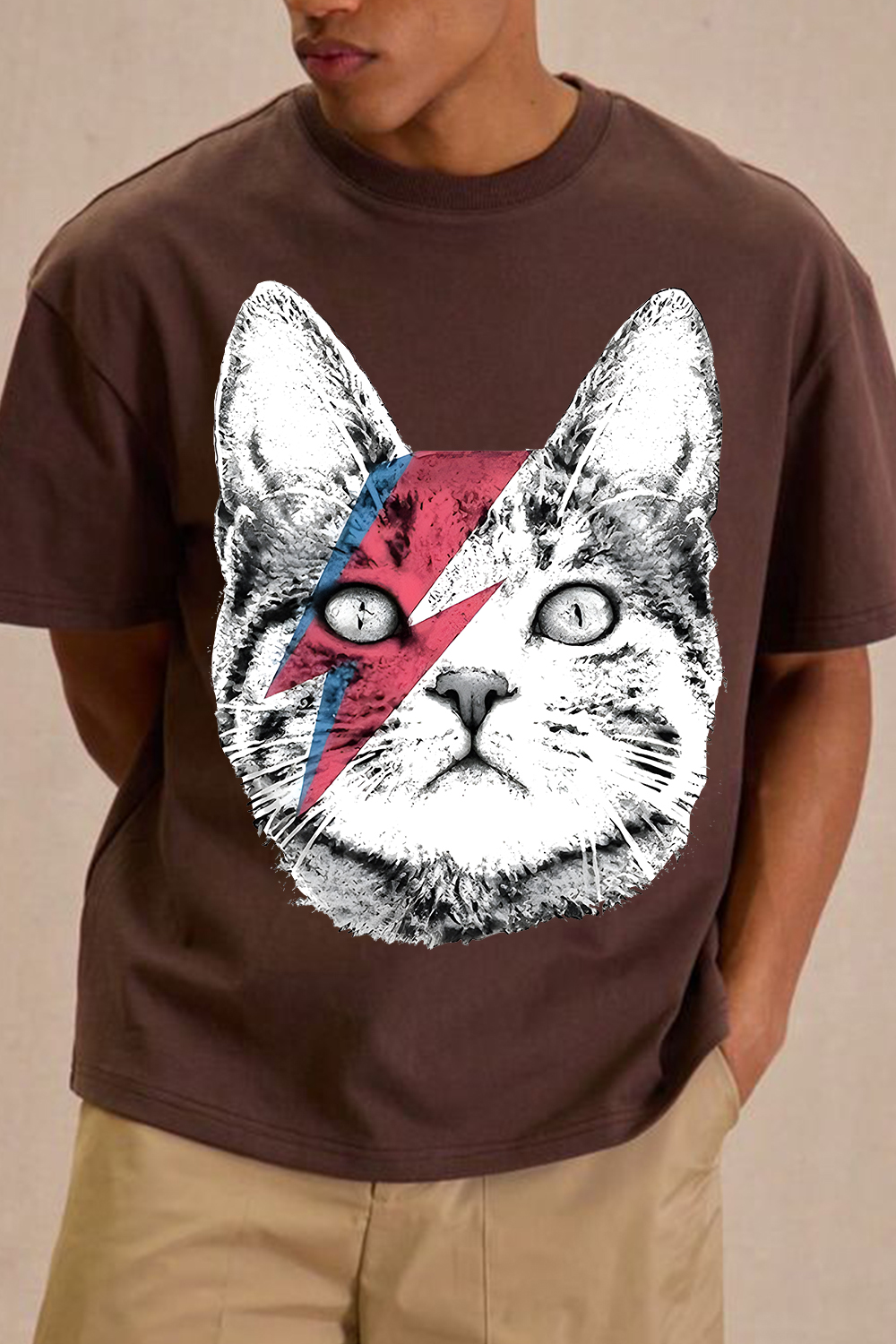 David Bowie Cat Tee