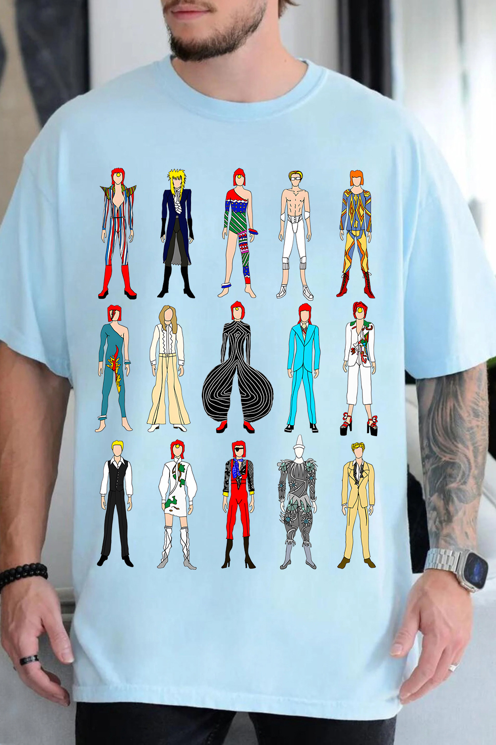 David Bowie Characters T-Shirt