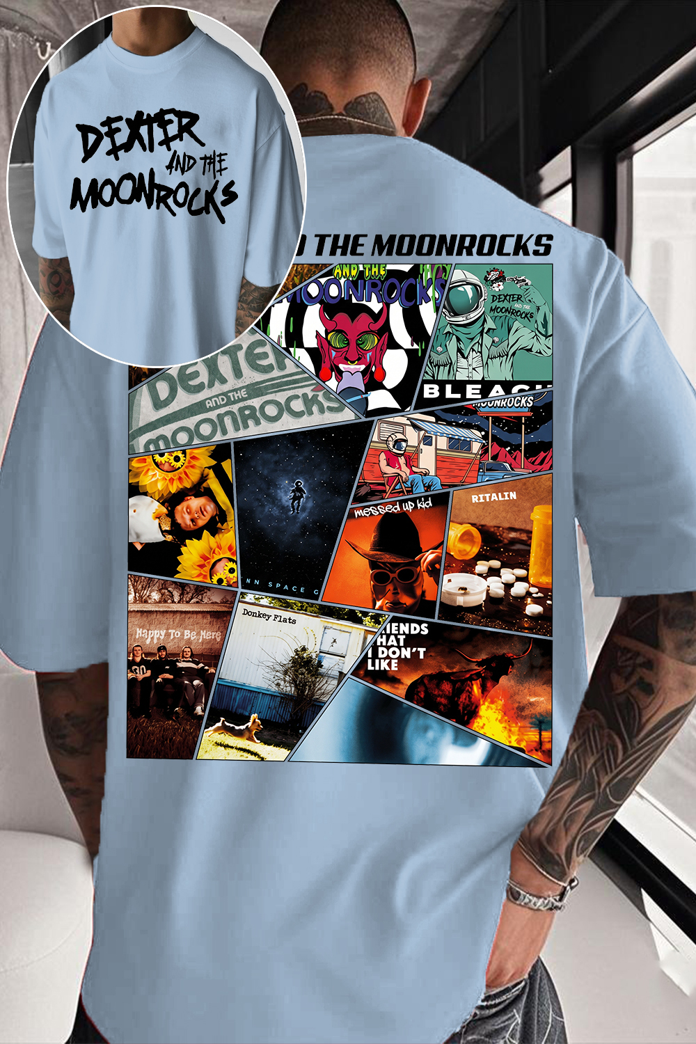 Dexter And The Moonrocks Album Collage T-Shirt