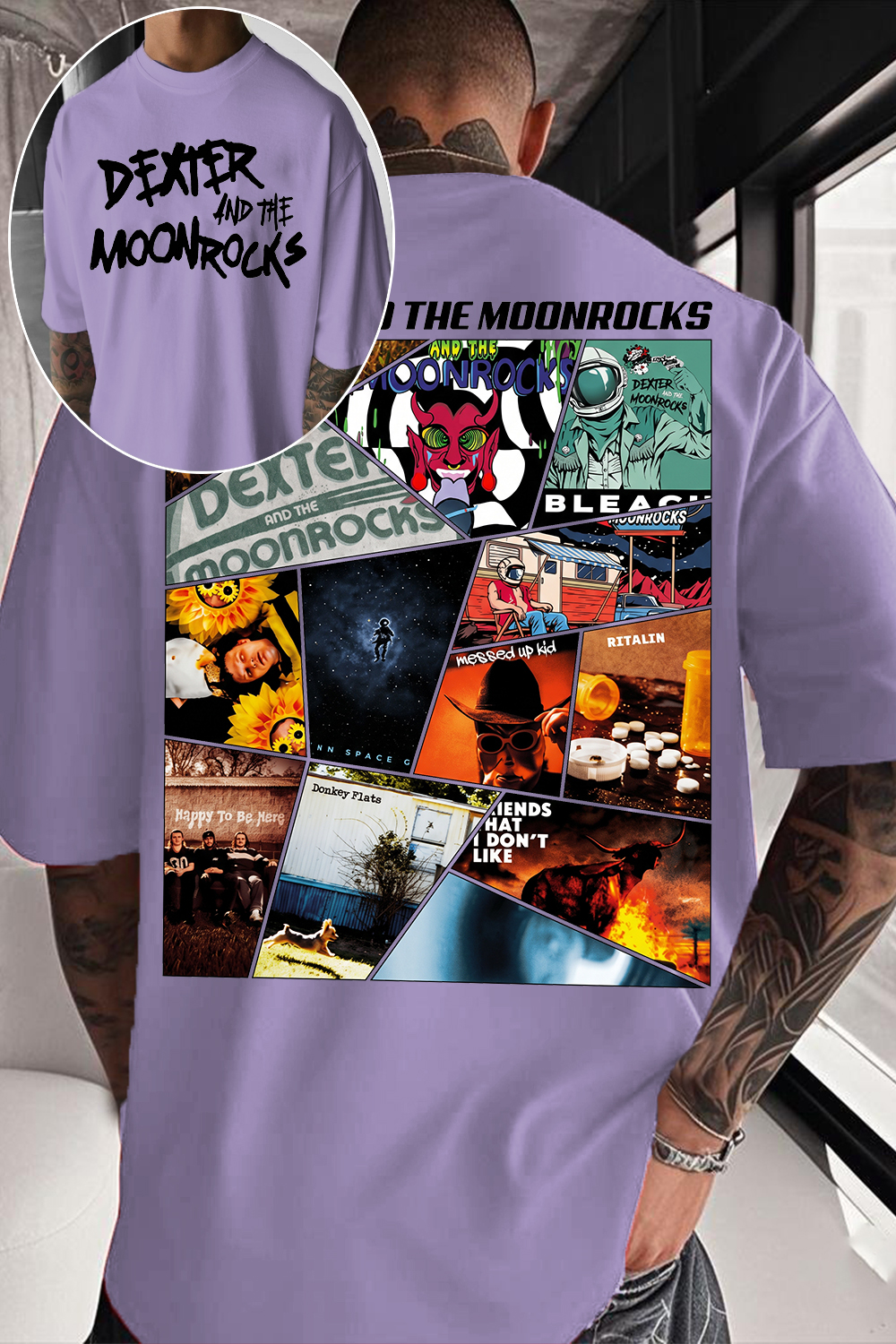 Dexter And The Moonrocks Album Collage T-Shirt