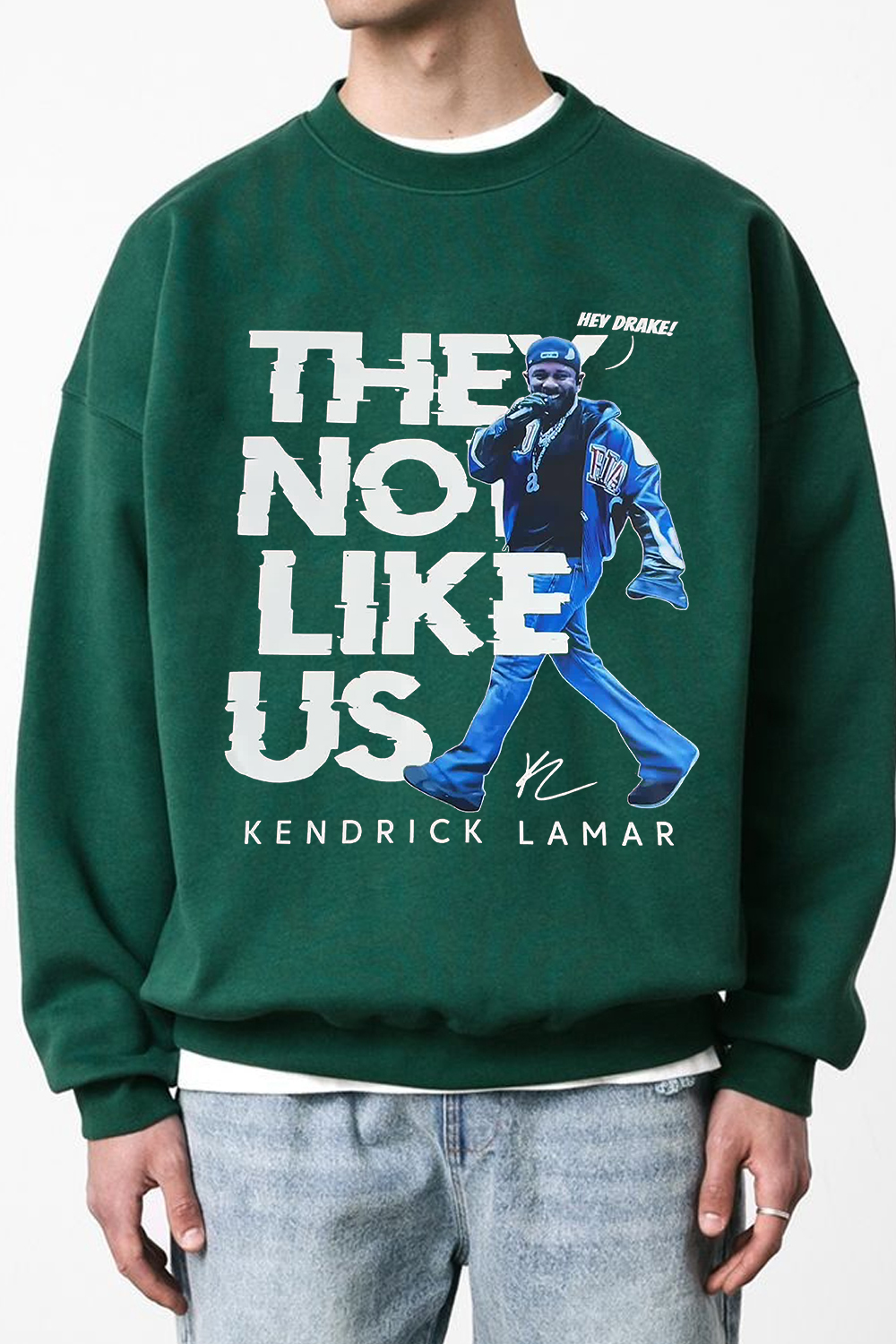 kendrick Not like US men's sweatshirt