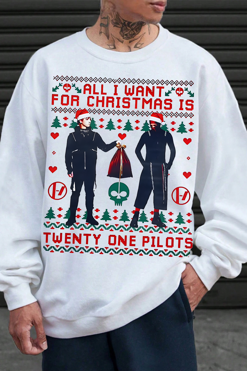 Twenty One Pilots Christmas Sweatshirt For Men