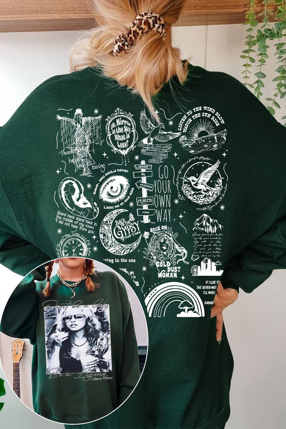 Stevie Nicks Legend Fleece Sweatshirt For Women
