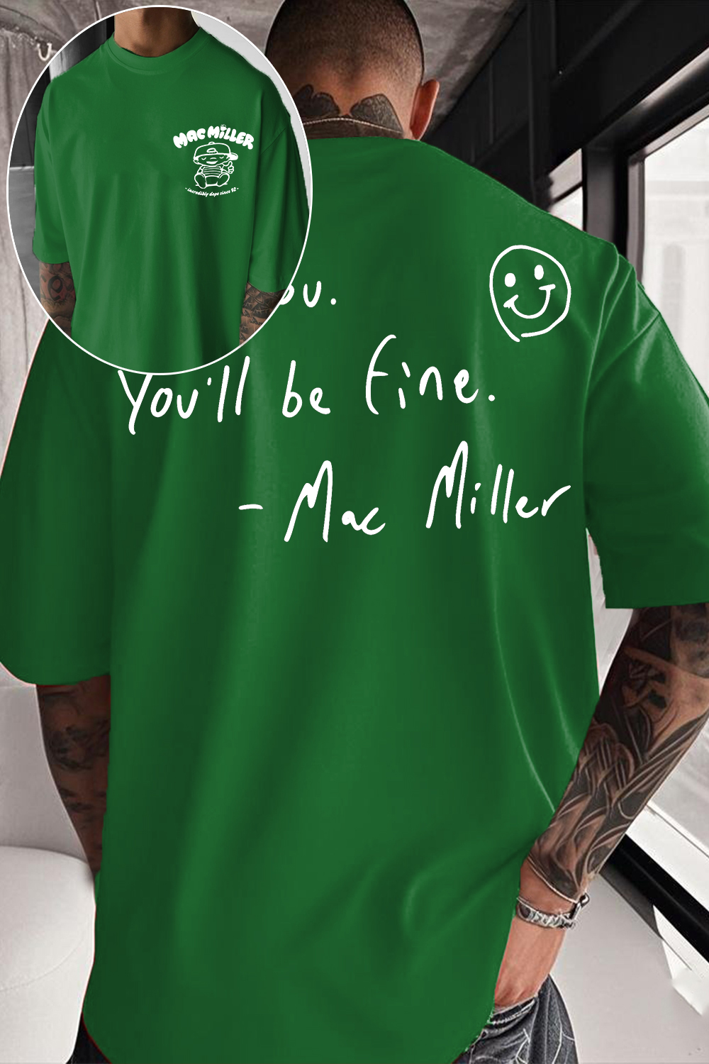 Be You You'll Be Fine Mac Miller Double‑Sided T‑shirt