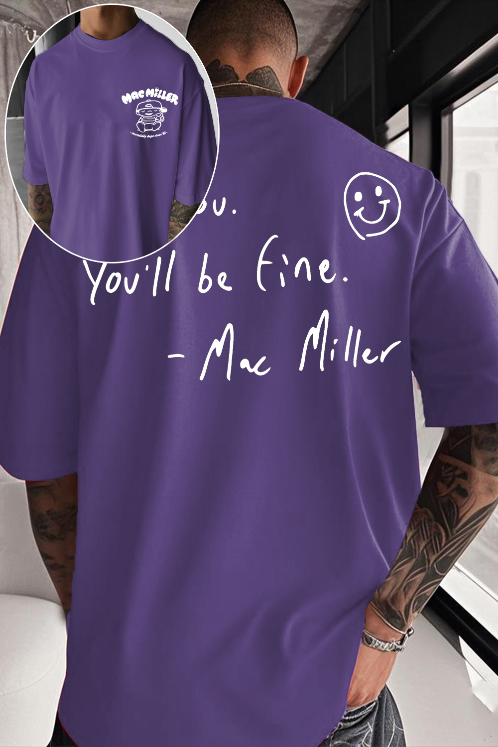 Be You You'll Be Fine Mac Miller Double‑Sided T‑shirt