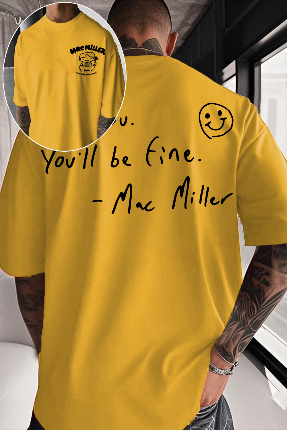 Be You You'll Be Fine Mac Miller Double‑Sided T‑shirt
