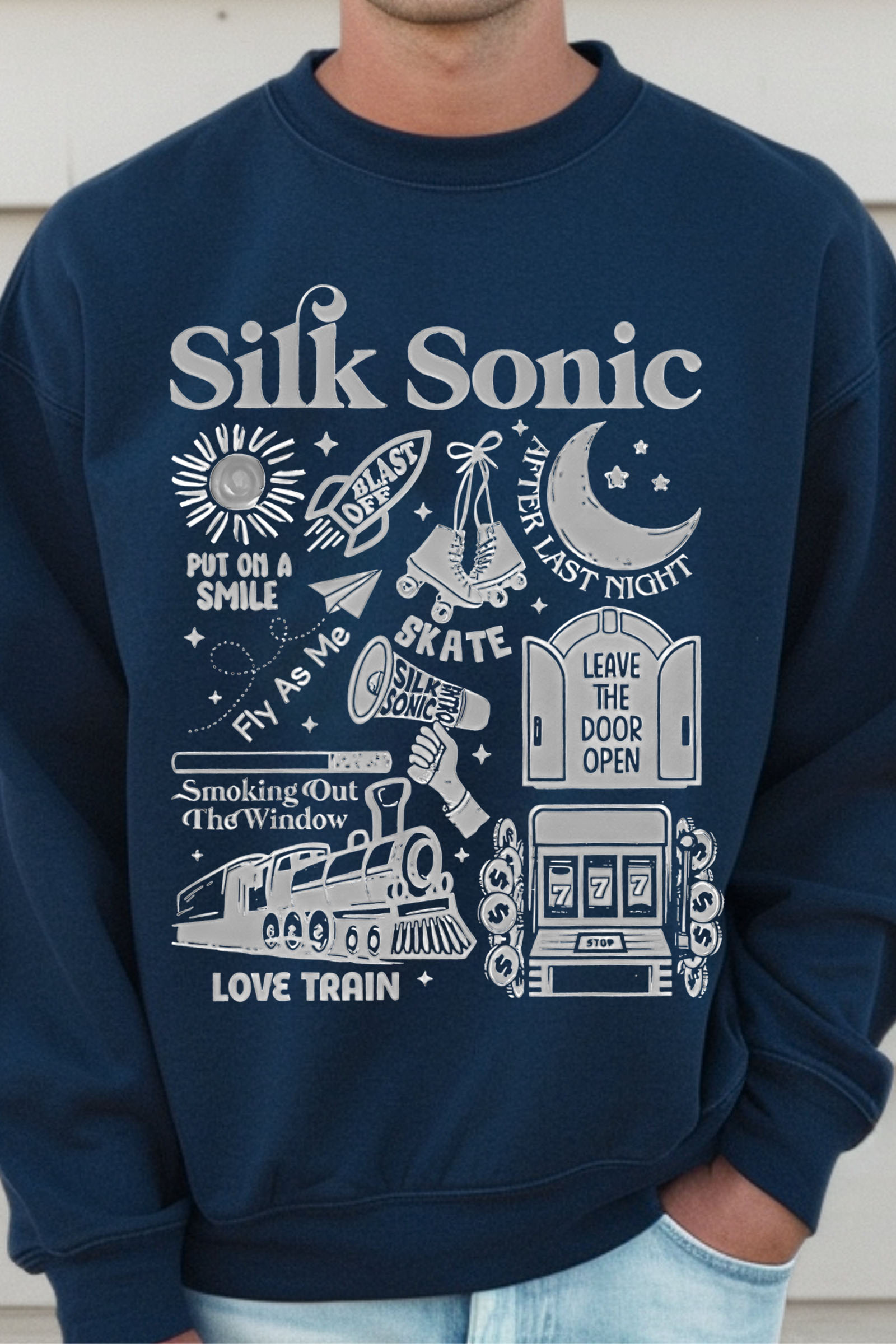 Bruno Mars An Evening with Silk Sonic Album Men Sweatshirt