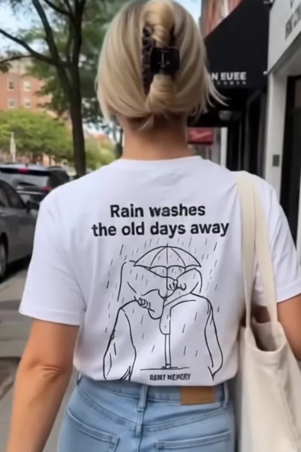 Rain Washes the Old Days Away🌧️Tee