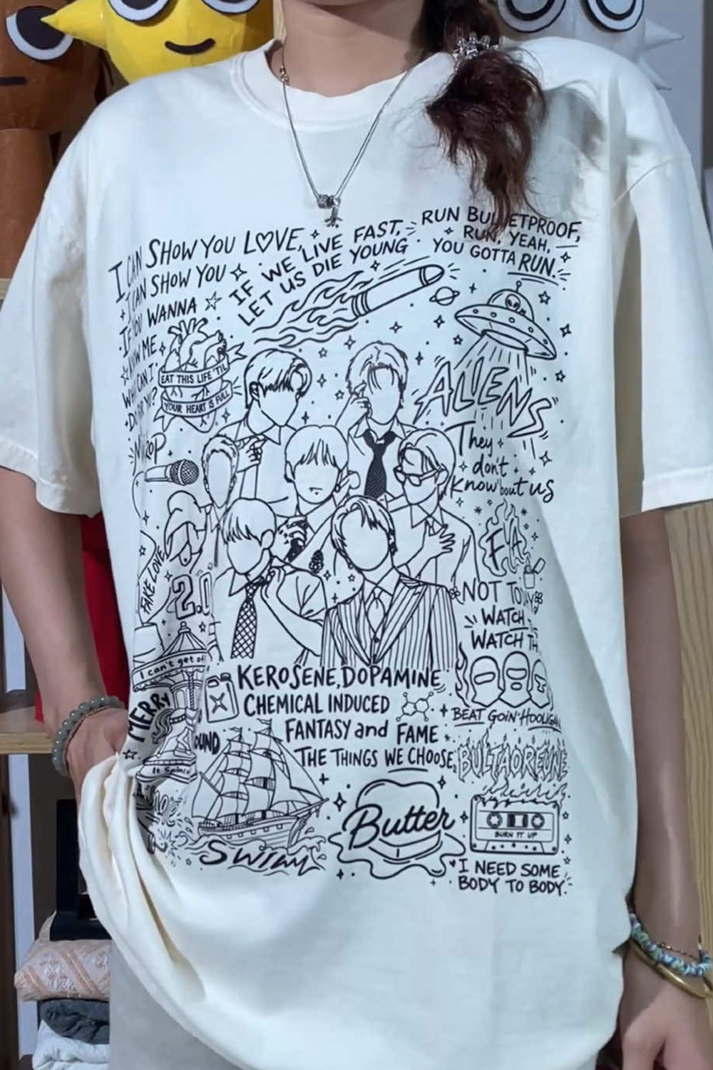 BTS Army Doodle Art T‑Shirt