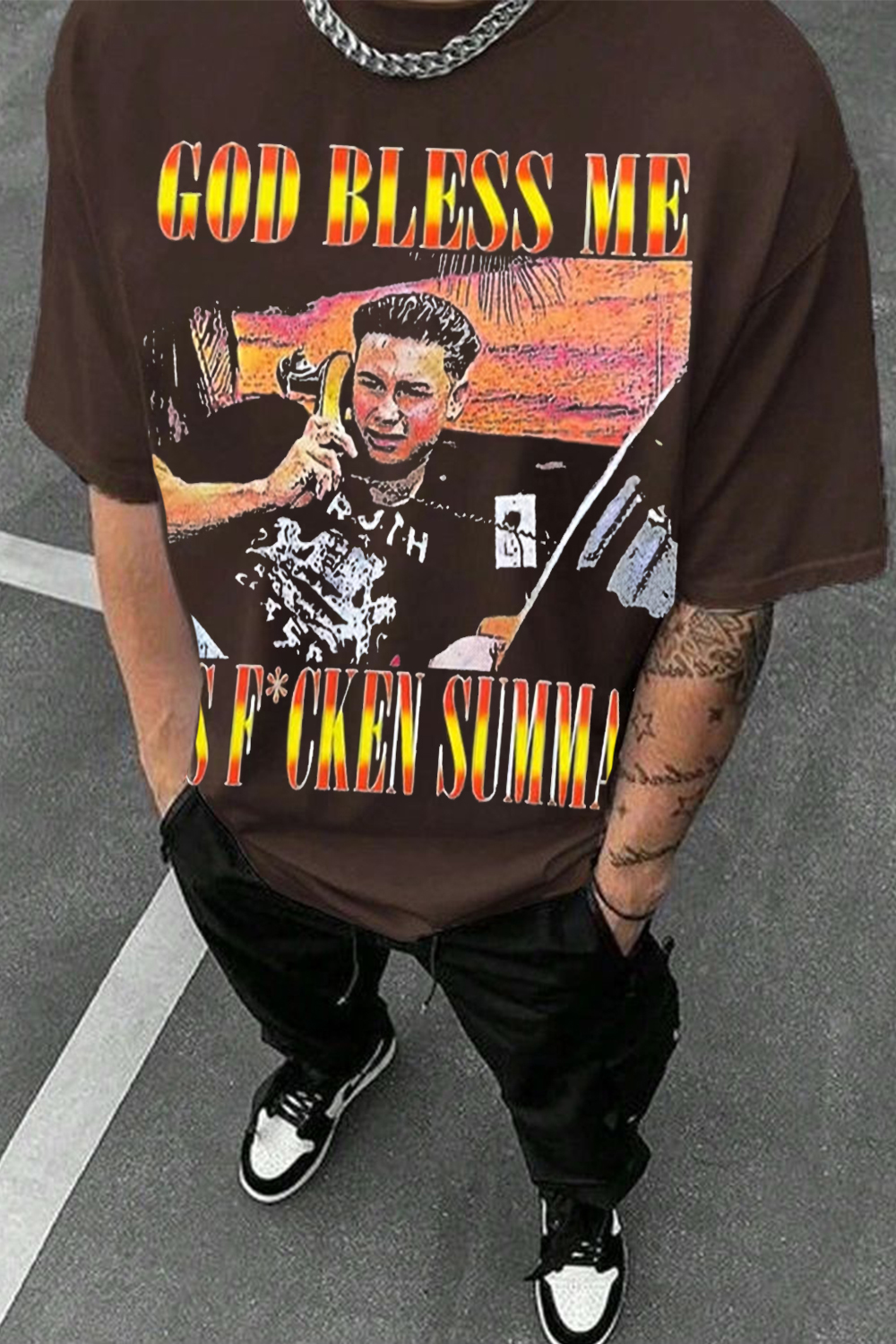 Funny God Bless Me It's F*Cken Summah T-Shirt ✨