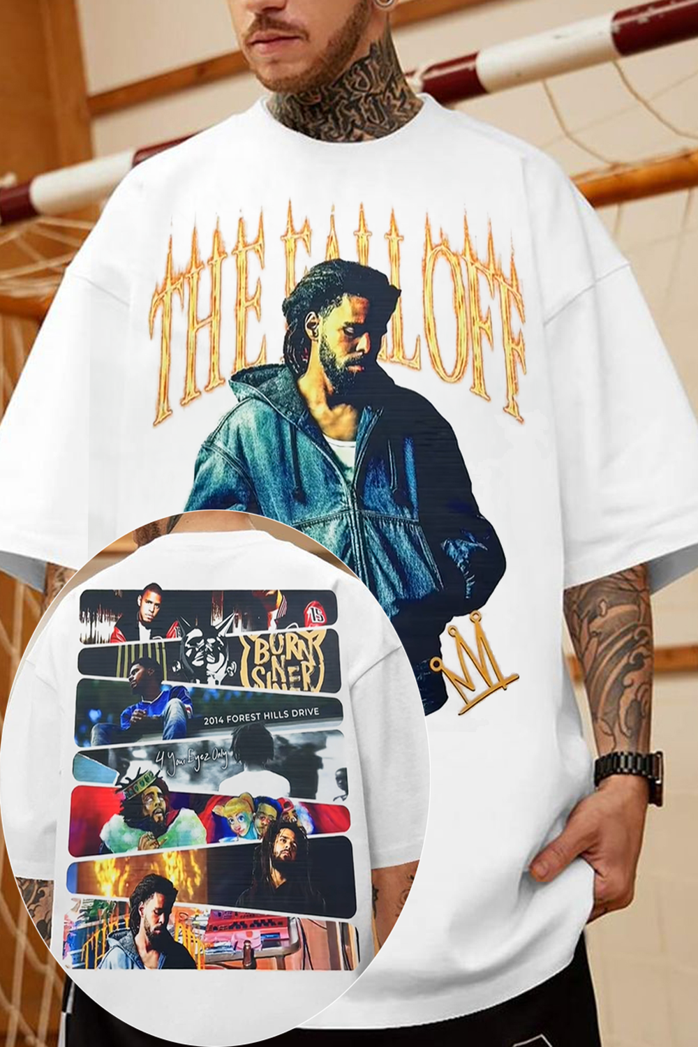 The Fall Off J.Cole Crown Rap Fan T-Shirt