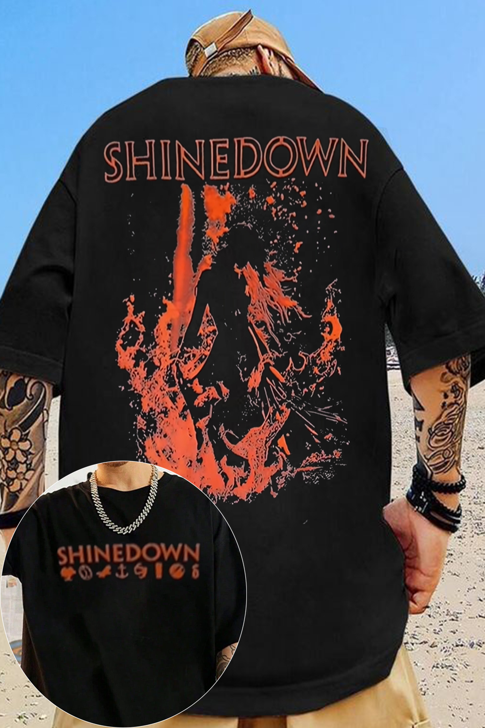 Shinedown Rock Band Graphic T‑Shirt