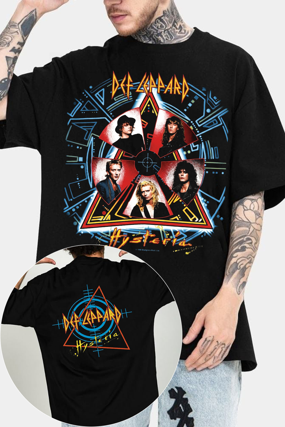 Def Leppard Hysteria Double‑Sided Tee