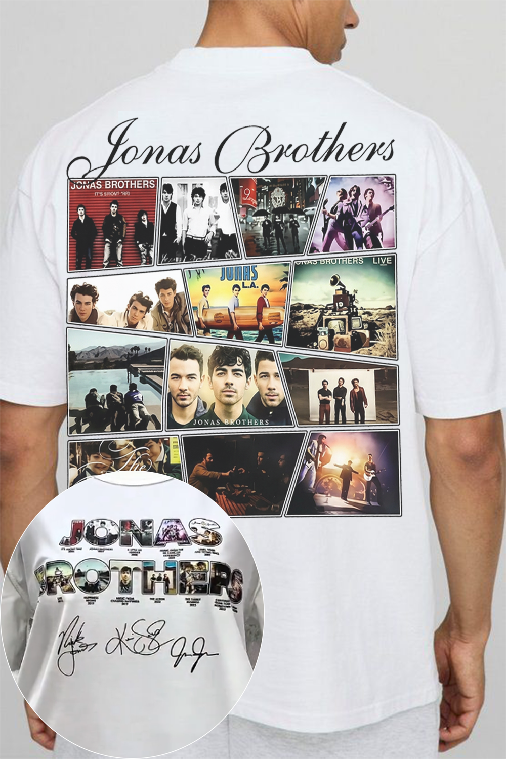 Jonas Brothers Retro Photo Collage Tee