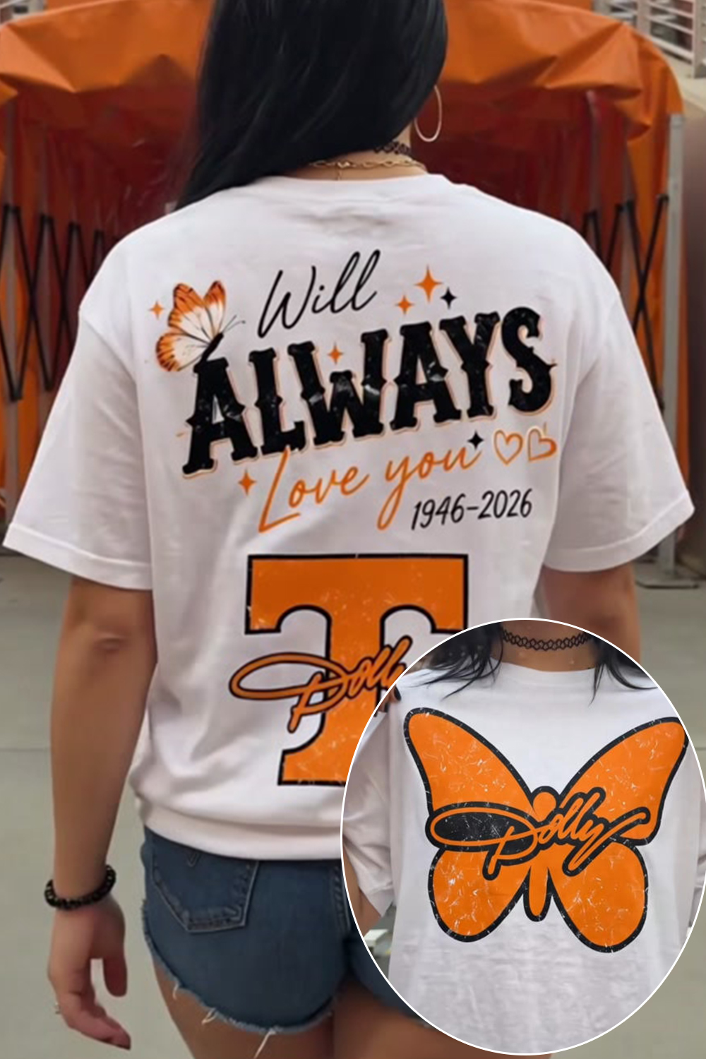 Dolly Parton Will Always Love You Double Sided Tee