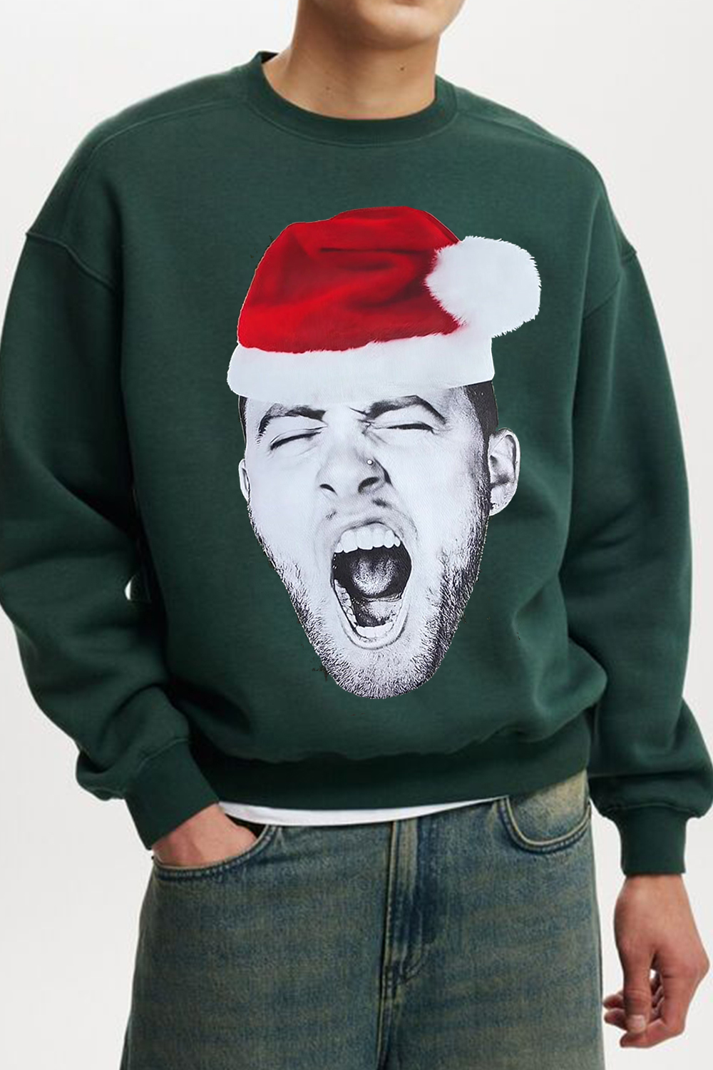 MM With Santa Hat Sweatershirt 🕊✨