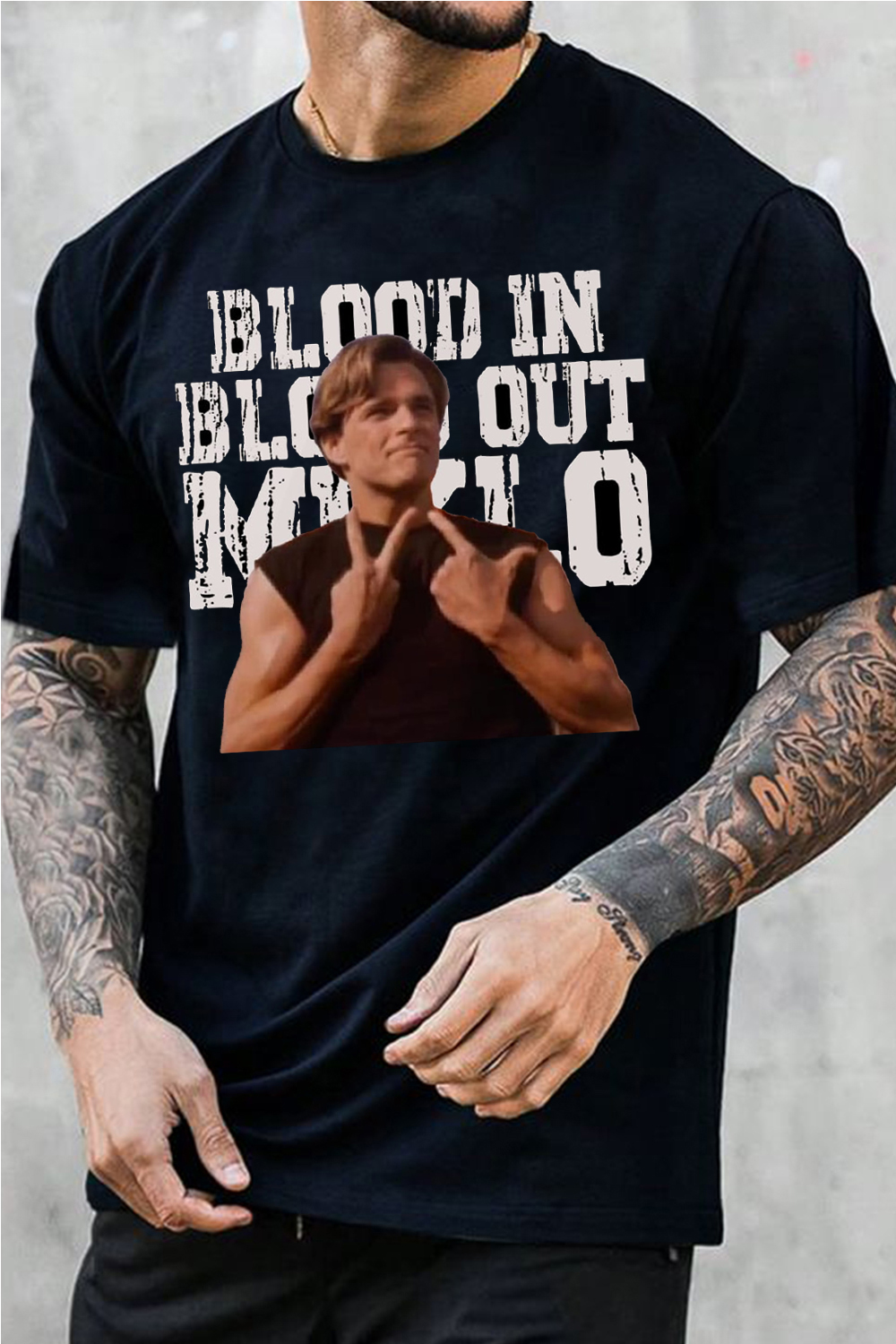 BLOOD IN BLOOD OUT MIKLO Posters printed T-shirt