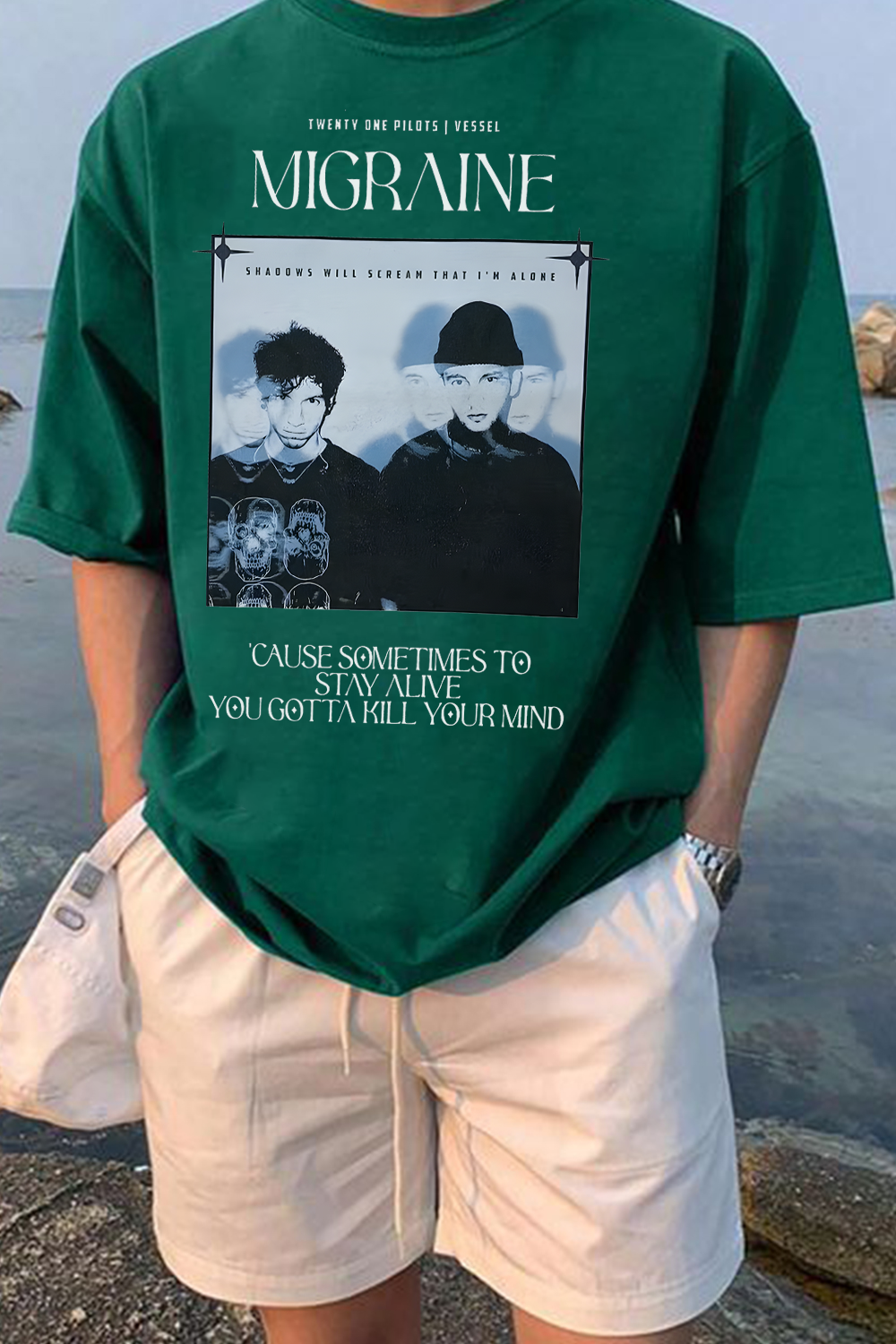 twentyonepilotsedit printed Tee