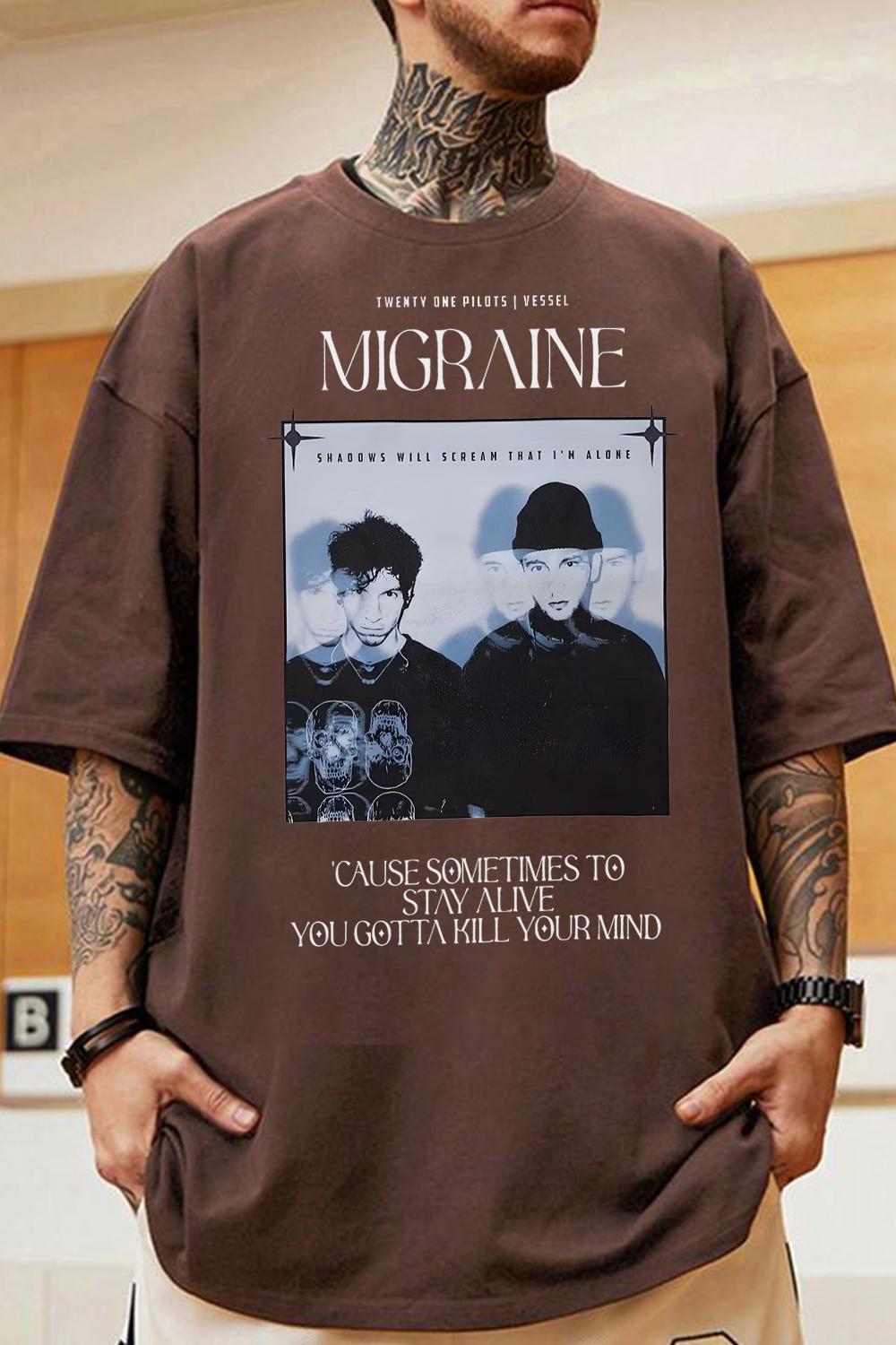 twentyonepilotsedit printed Tee