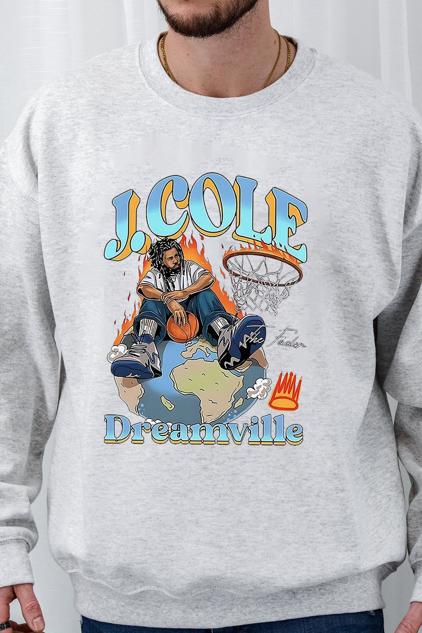 [Copy]J Cole Dreamville Vintage Men Sweatshirts
