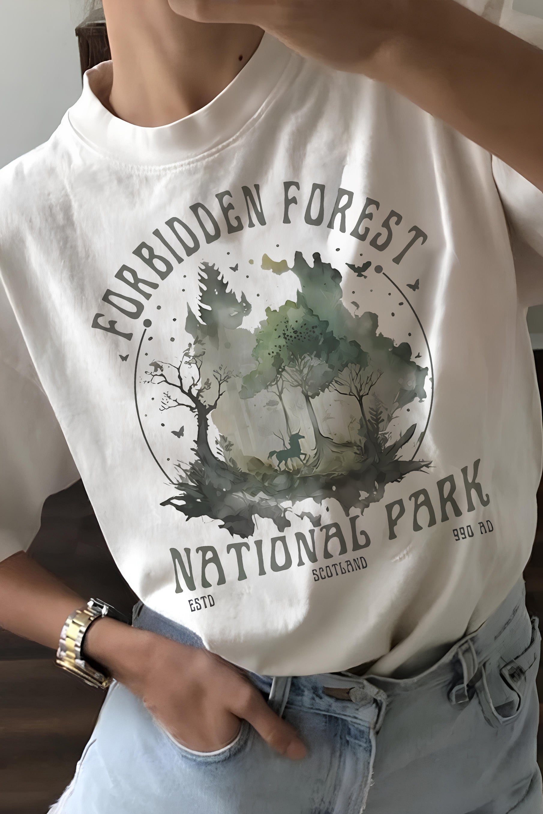 Forbidden Forest Wizard  HP Tee For Women