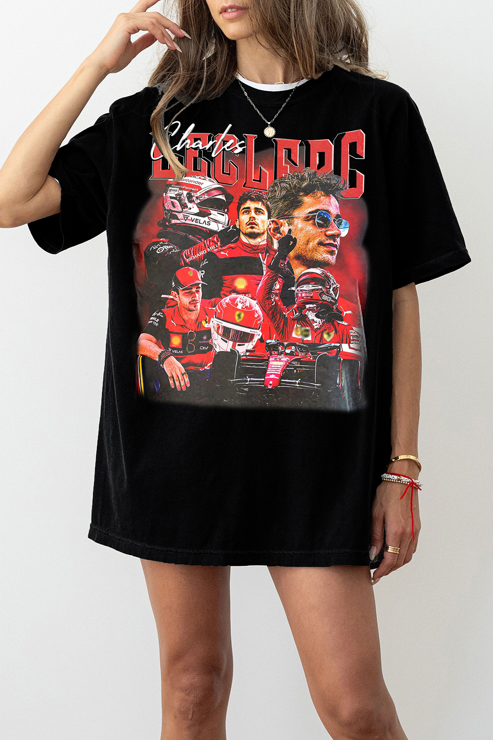 Limited Charles Leclerc Graphic Tee For Women
