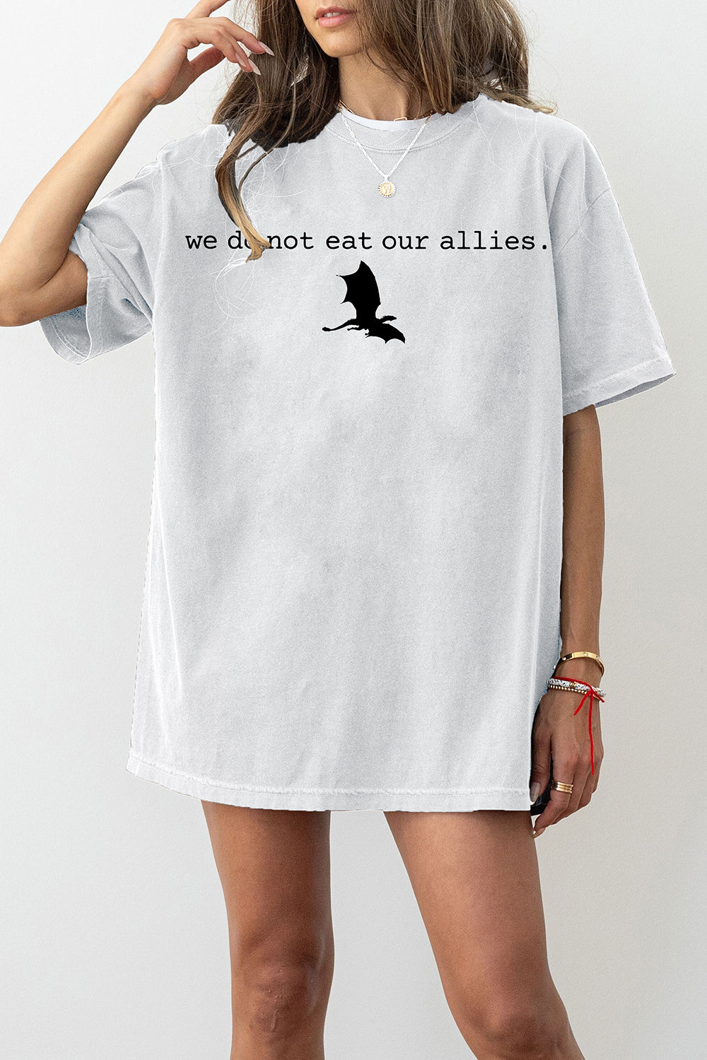 We Do Not Eat Our Allies Fourth Wing Dragon Basgiath War College Tee For Women