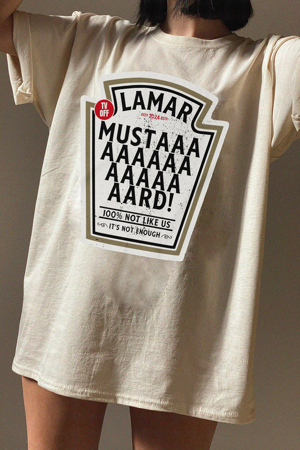 Kendrick Lamar Mustard TV Off Lyrics Tee For Women