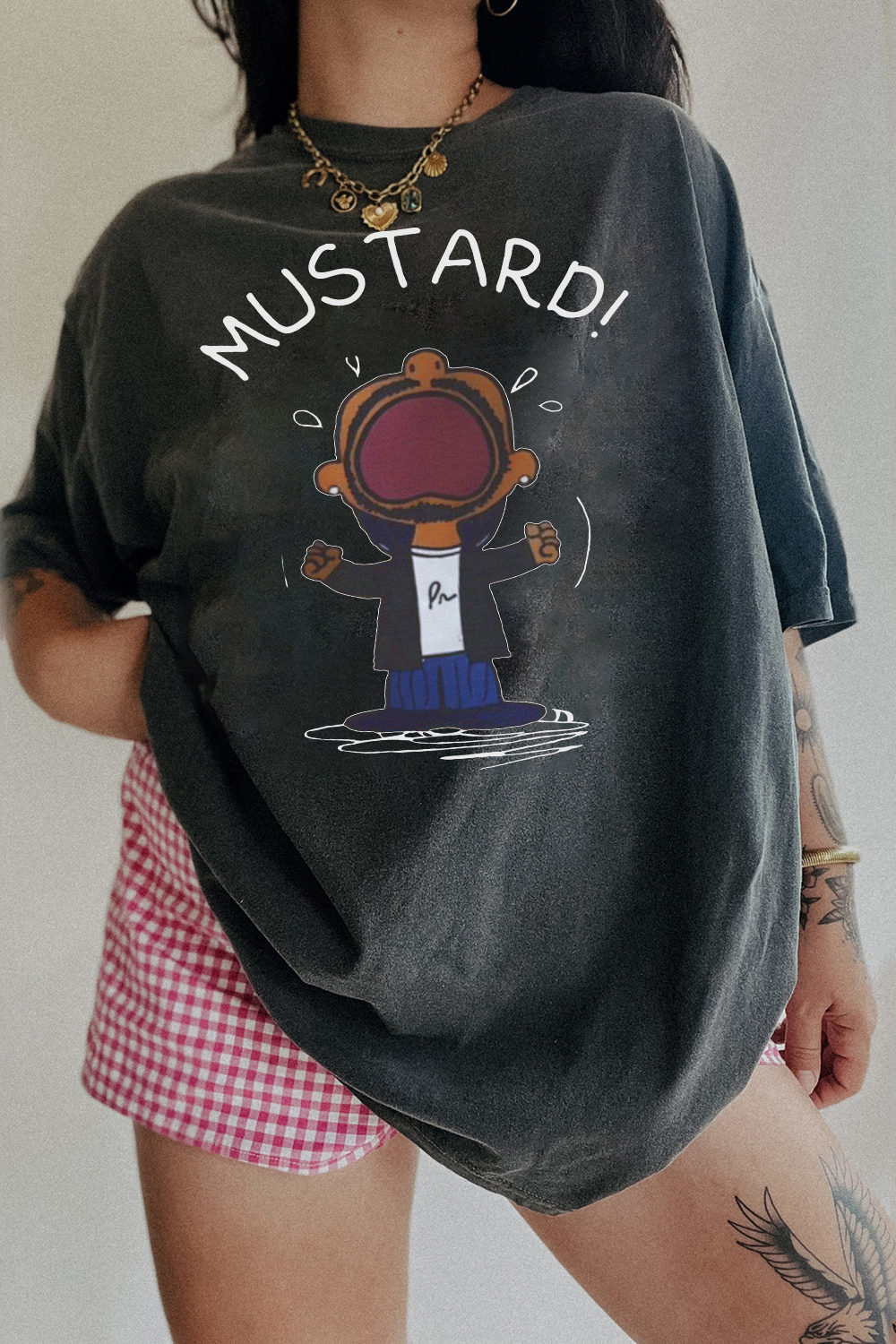 Kendrick Lamar MUSTARD Meme GNX Album Tee For Women