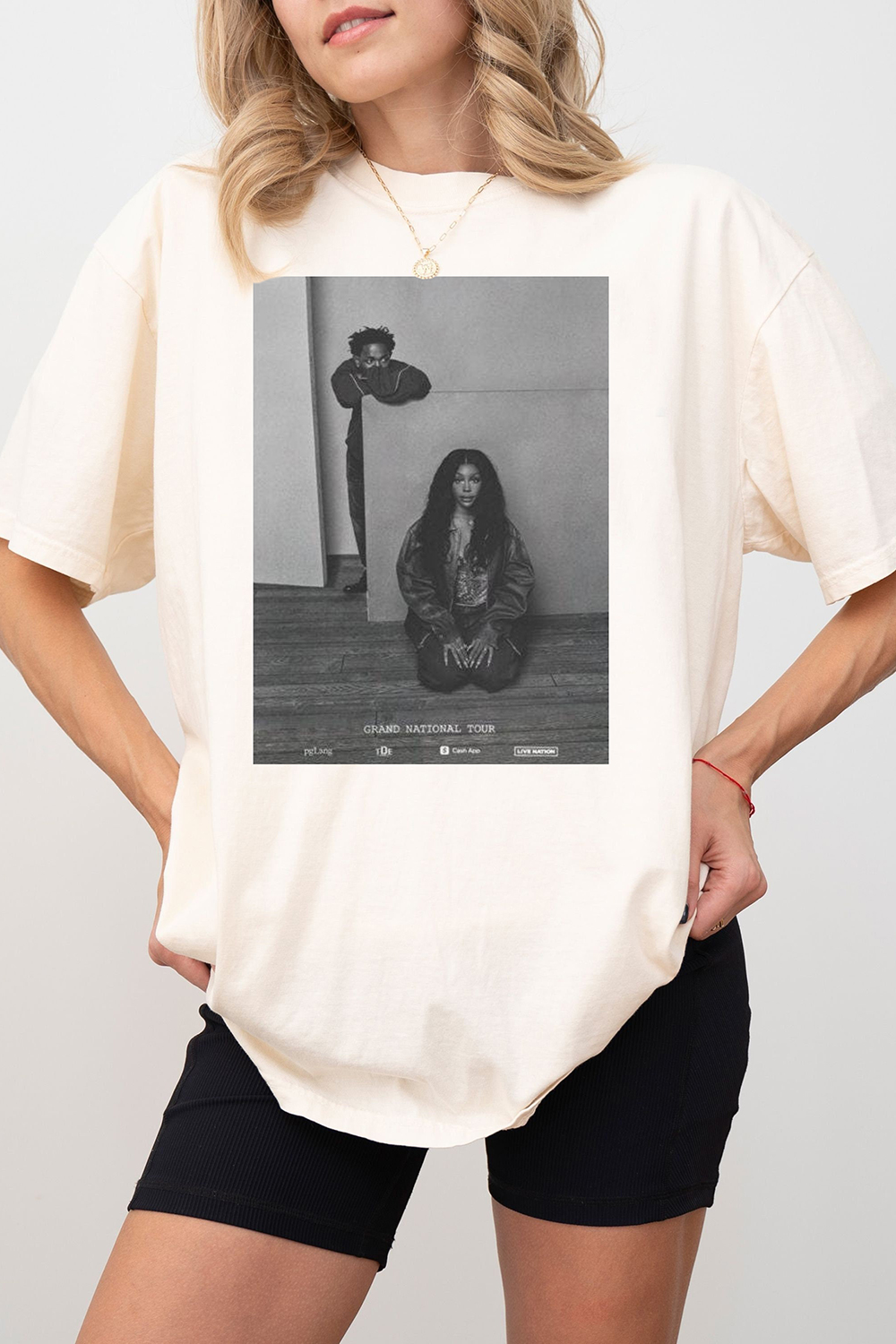 Grand National Tour Merch Kendrick Lamar SZA Tee For Women