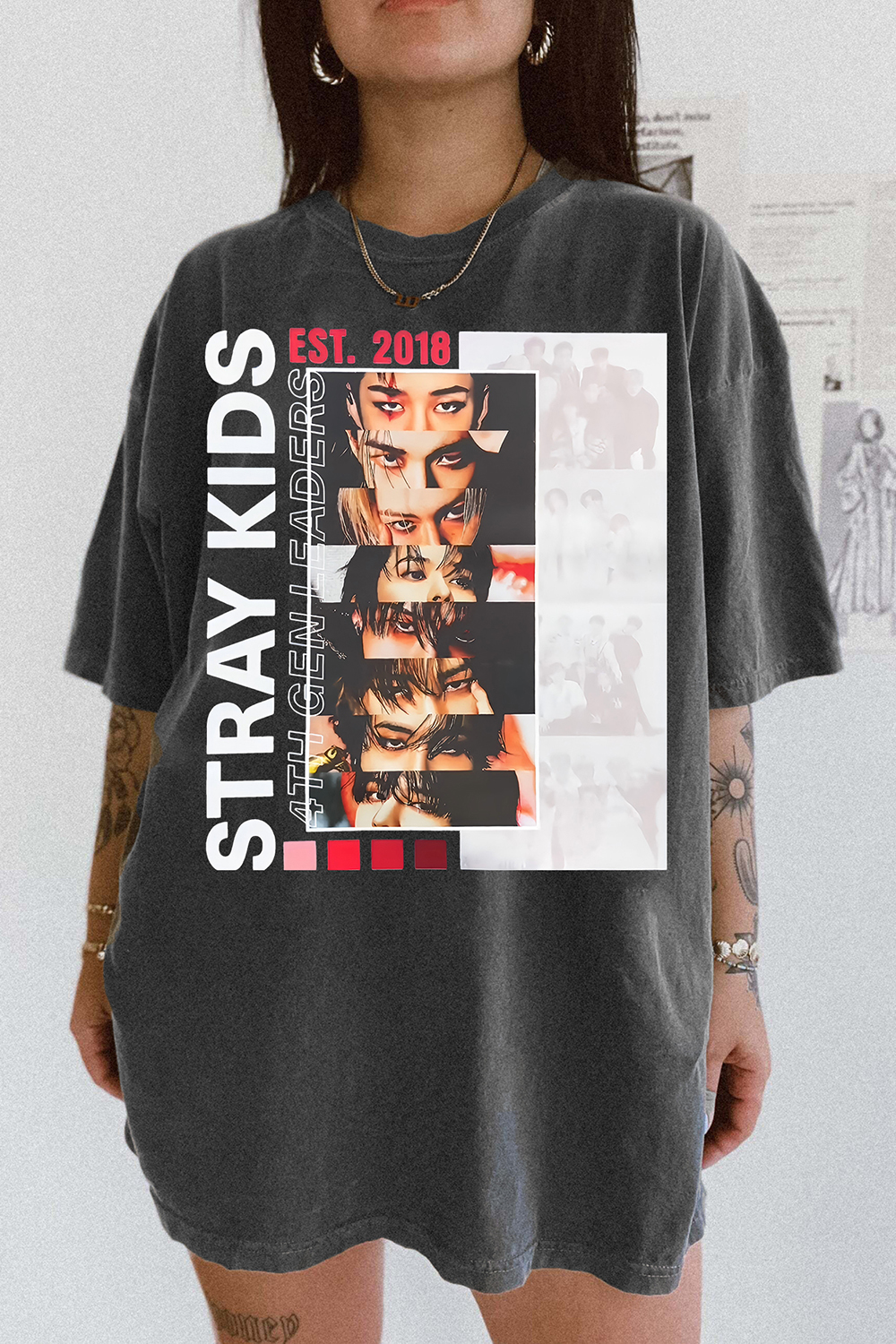 Stray Kids Album Graphic Tee For Women