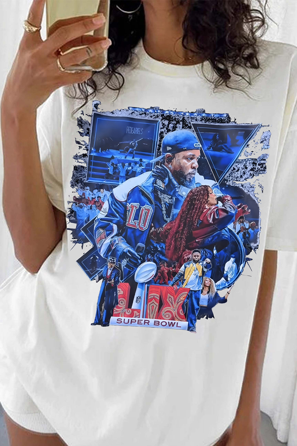 Kendrick Lamar Super Bowl Tee For Women