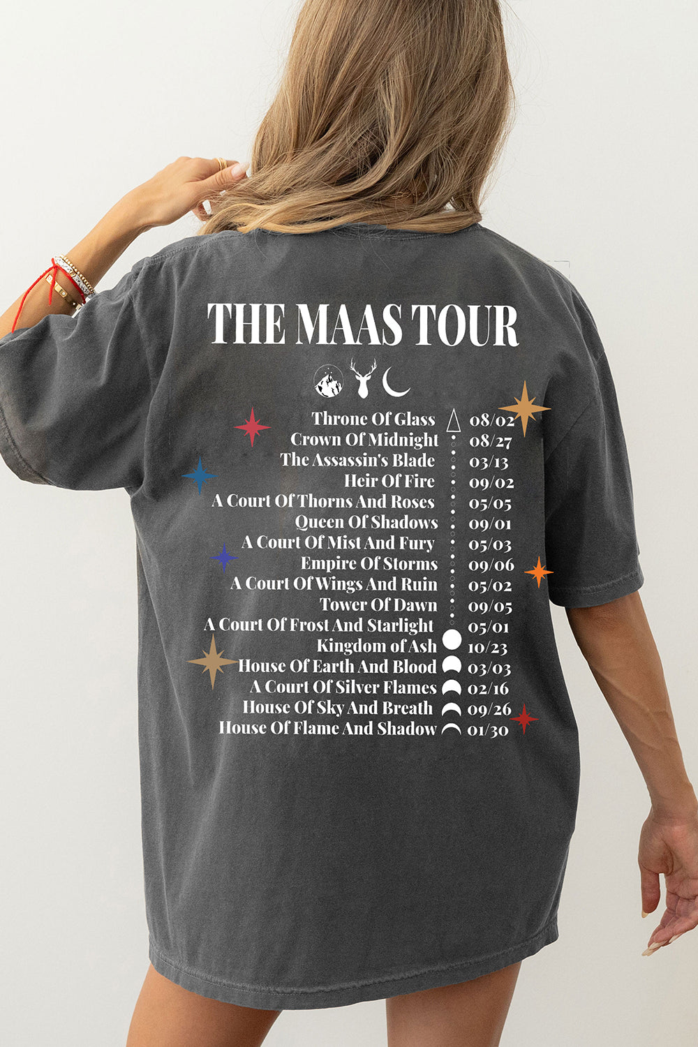 Sarah J. Maas Eras Tour 2 Sides Tee For Women
