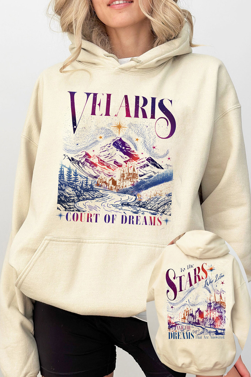 Velaris City of Starlight Fleece Hoodie For Women