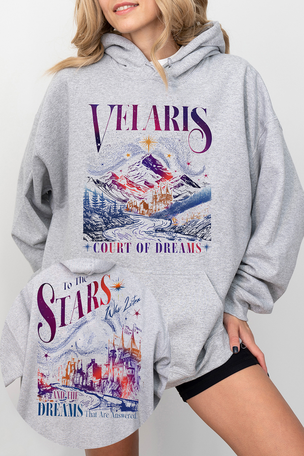 Velaris City of Starlight Fleece Hoodie For Women