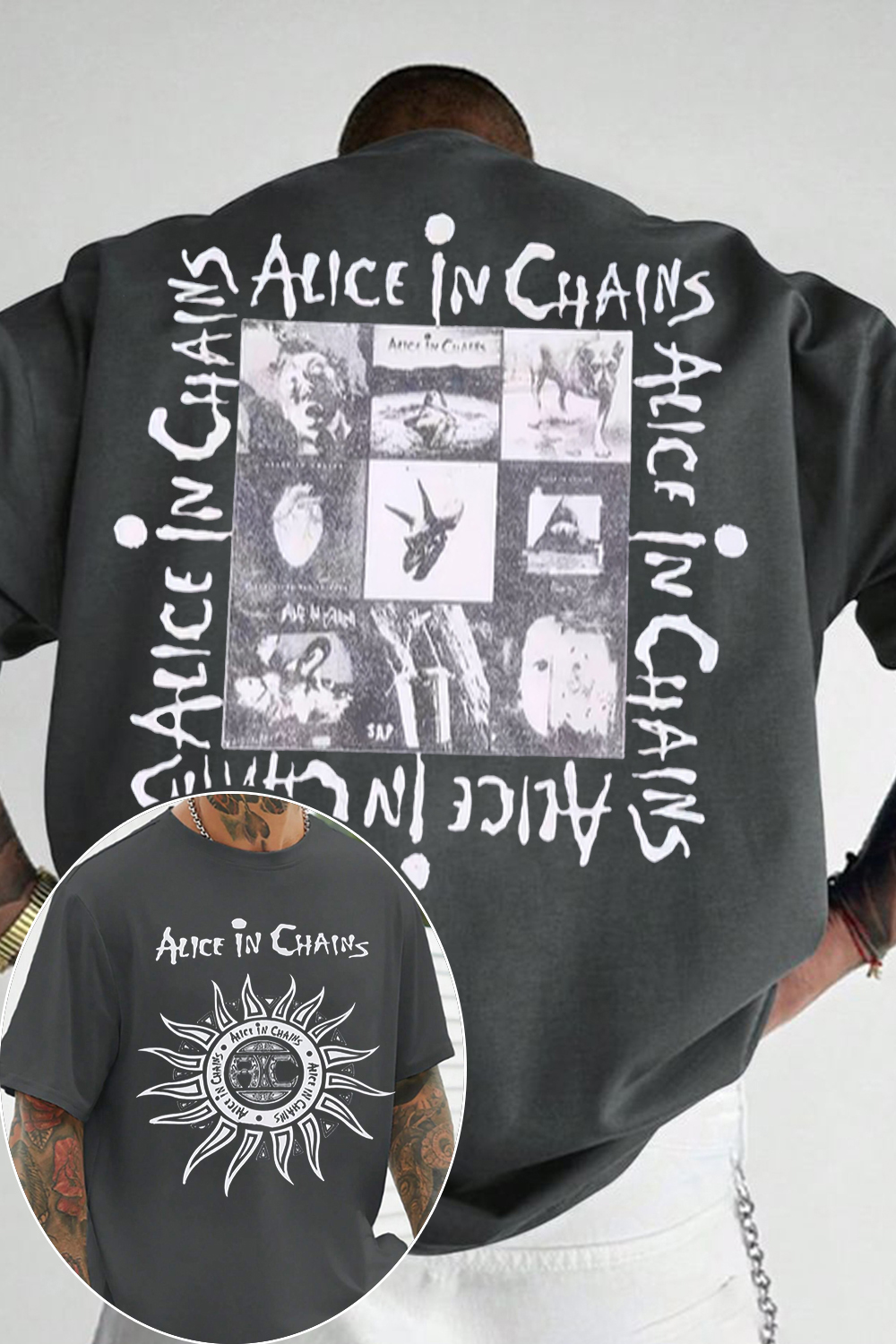 Alice in chains and these albums is goated  Tee