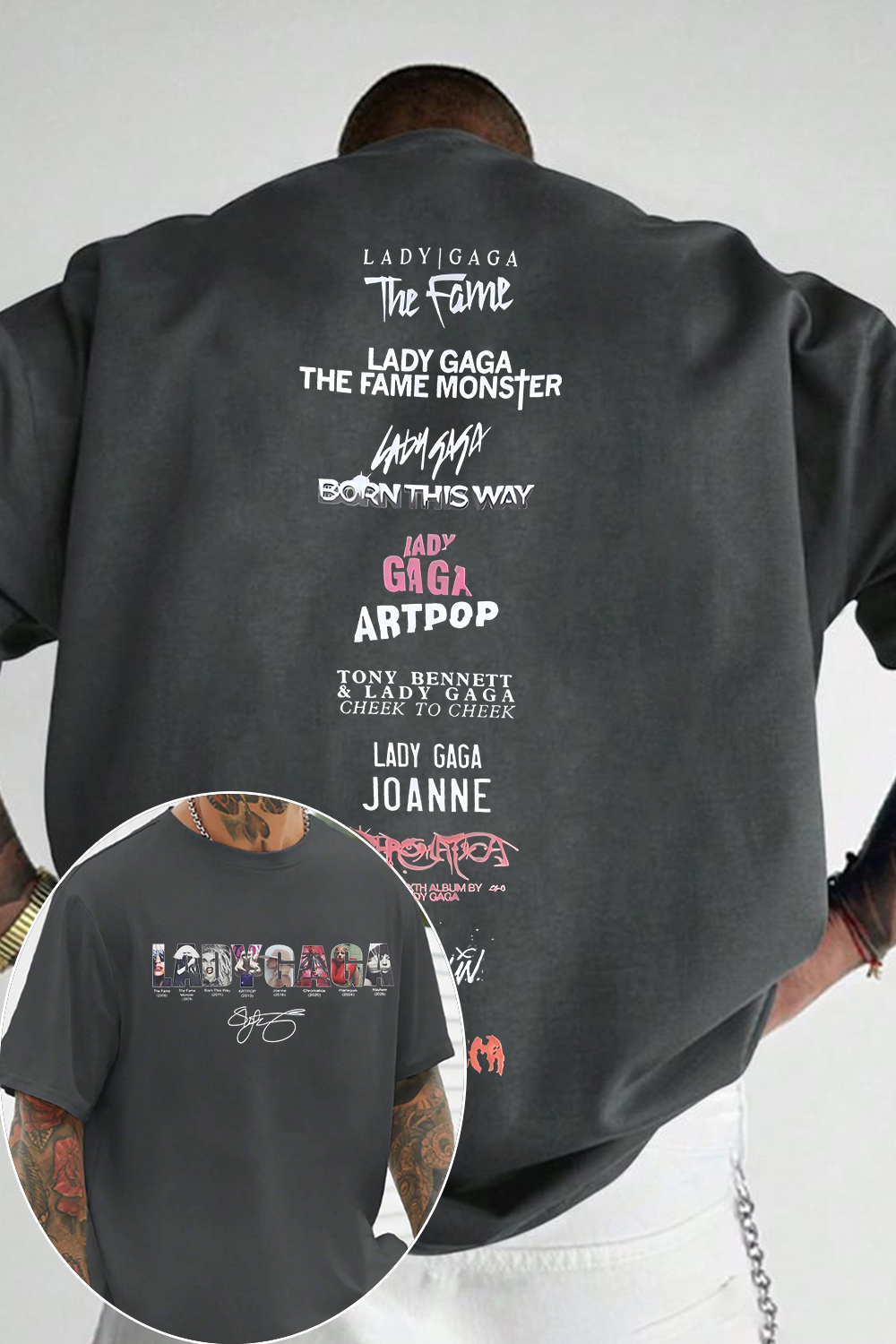 ladygaga Albums Men T-SHIRT