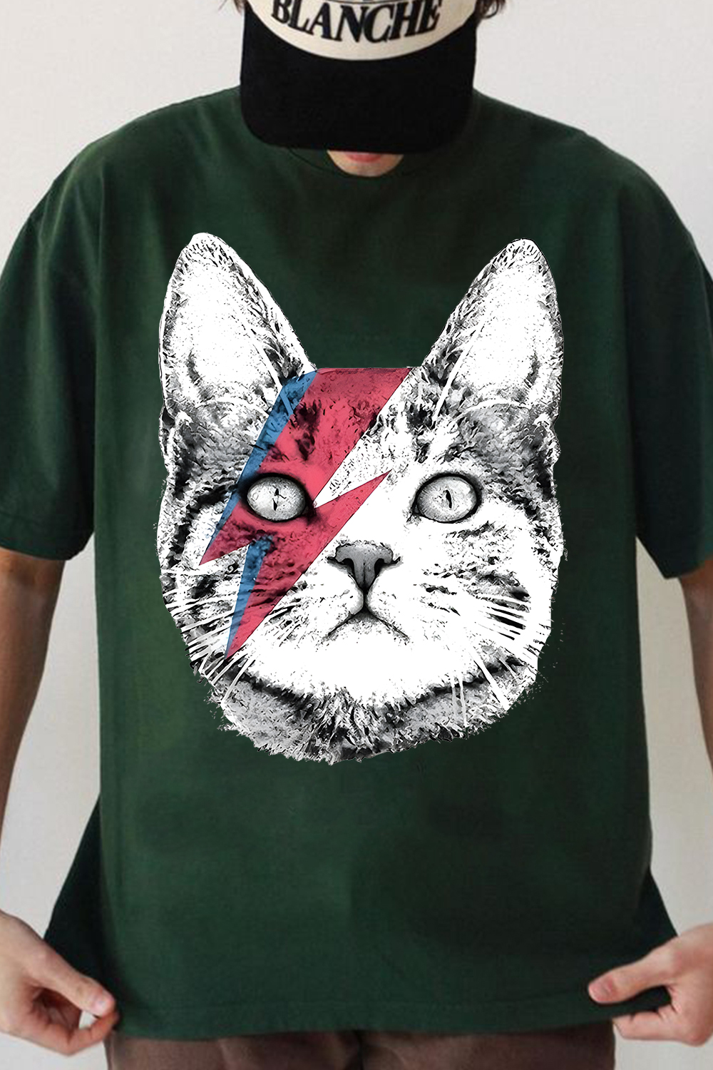 David Bowie Cat Tee